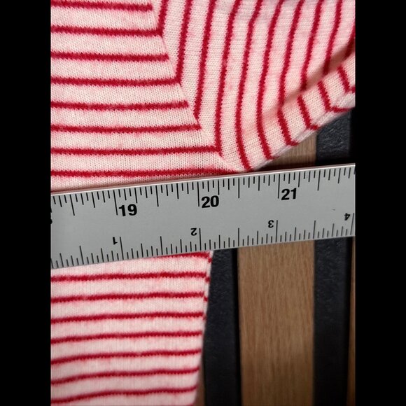 Z Supply Top Medium Womens Peppermint Stripe Long Sleeve Stretch Tee - Picture 3 of 9